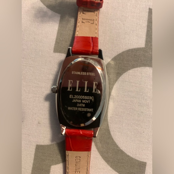 Elle red and silver watch see pics for full descriptions! Classy and elegant! - Picture 7 of 15